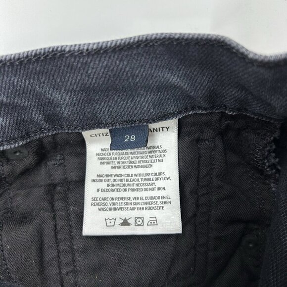 Citizens of Humanity Charlotte Straight Ankle Jeans Womens Size 28 Black - Picture 4 of 13